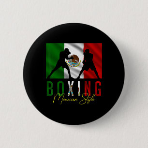 Humorous Boxing Mexican Sparring Kickboxing Kickbo 6 Cm Round Badge