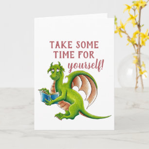 Humorous dragon greeting card