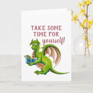 Humorous dragon greeting card