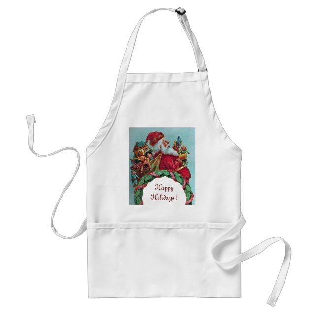 HUMOROUS FUNNY SANTA CHRISMAS CROWN STANDARD APRON (Front)