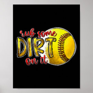 Humorous Gifts For Sports Loving Families Rub Some Poster