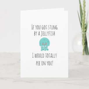 Humorous Greetings Jellyfish Card