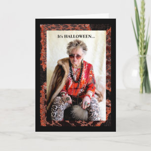 Humorous Halloween and Caffeine Card