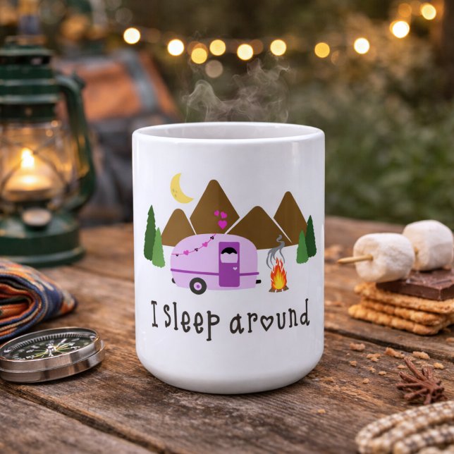 Humorous I Sleep Around  Coffee Mug (Creator Uploaded)