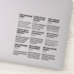 Humorous Office Email Definitions Sticker Pack