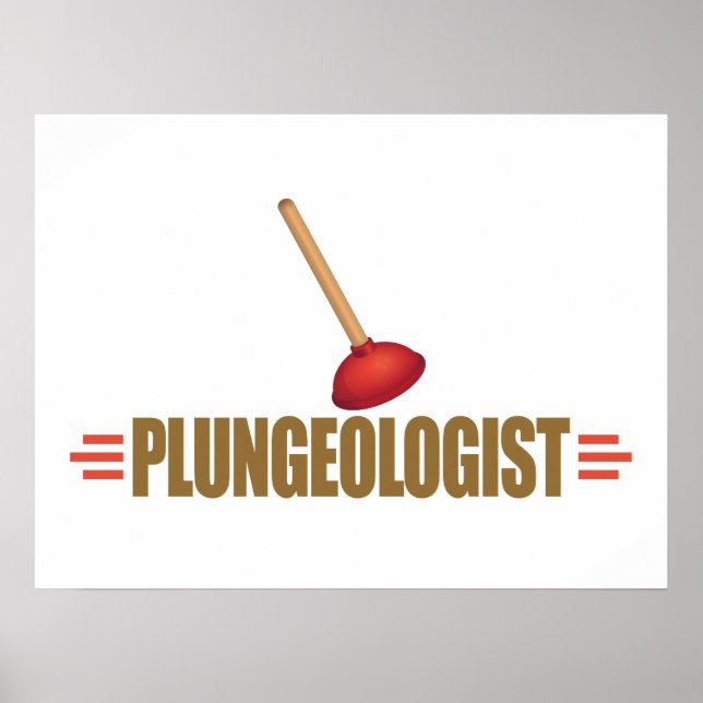 Humorous Plumber's Poster (Front)