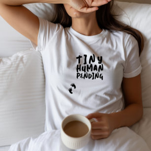 Humorous pregnancy fingerprint black T-Shirt Tri-Blend Shirt