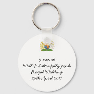 Humorous Royal Wedding Keyring