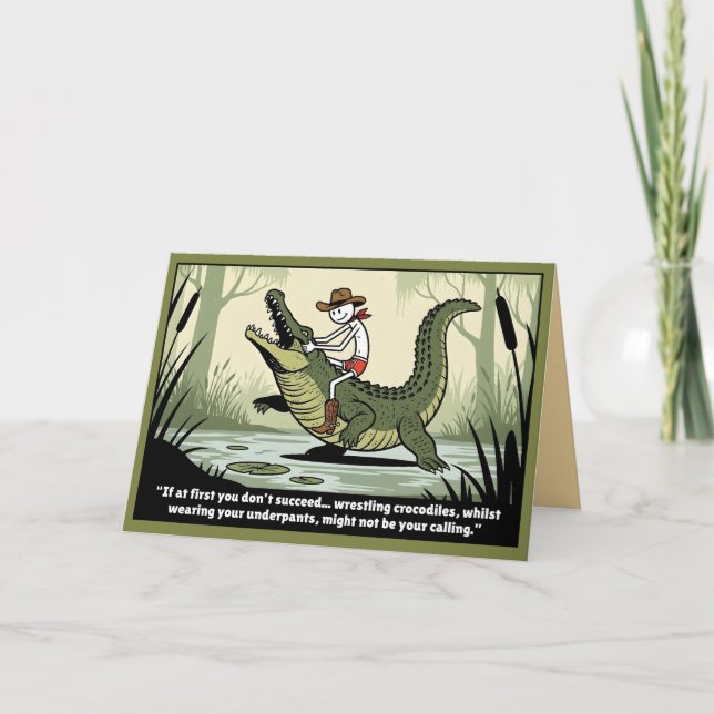 Humorous spoof idiom card (Front)