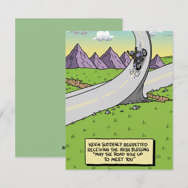 Humorous St Patrick’s Day Greeting Holiday Card (Front/Back)