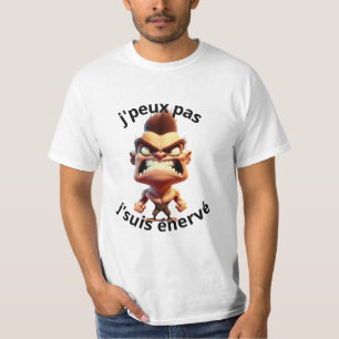 humorous t t-shirt I can't get angry
