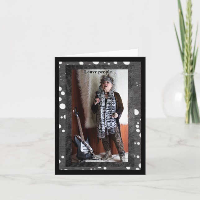 Humorously Aging Gracefully Birthday Card (Front)