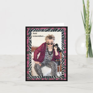 Humorously enjoying them while they're young card