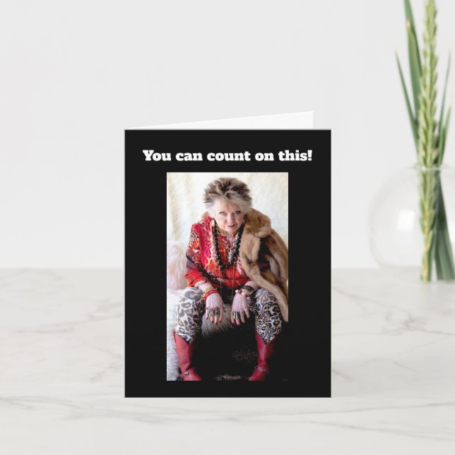 Humorously making a mistake card (Front)