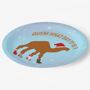 Humour and Fun Funny Christmas Paper Plate
