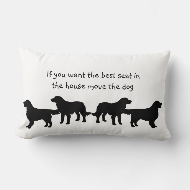 Humour Best Seat in house Dog Pet Animal Lumbar Cushion (Front)