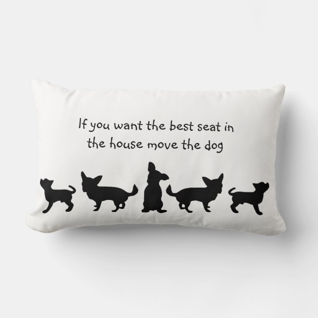 Humour Best Seat in house Dog Pet Animal Lumbar Cushion (Front)
