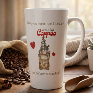 Humour Coffee Quote Gnome Funny Valentines Day Gif Latte Mug
