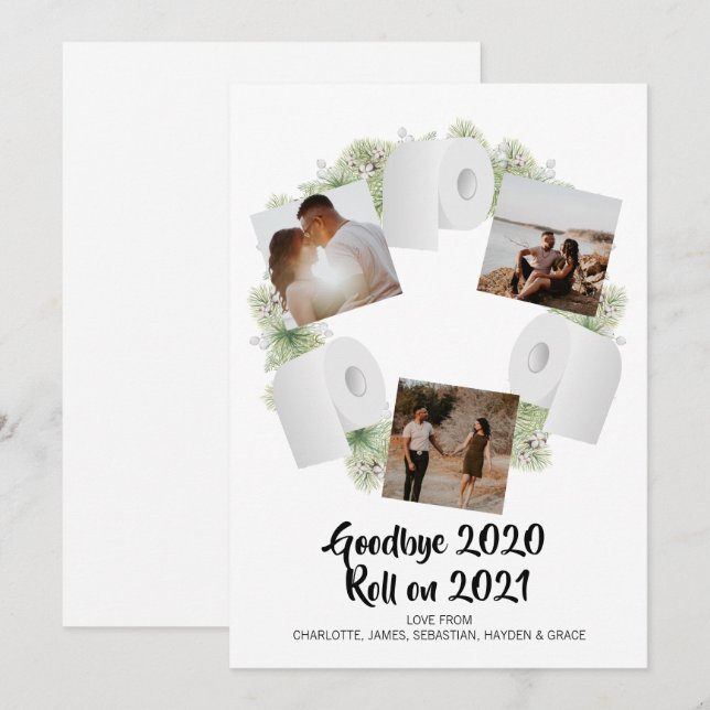 Humour Corona Virus 2020 New Year 2021 Holiday Card (Front/Back)