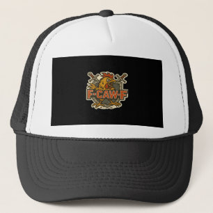 Humour Crow Funny Gothic F-Caw-F Trucker Hat