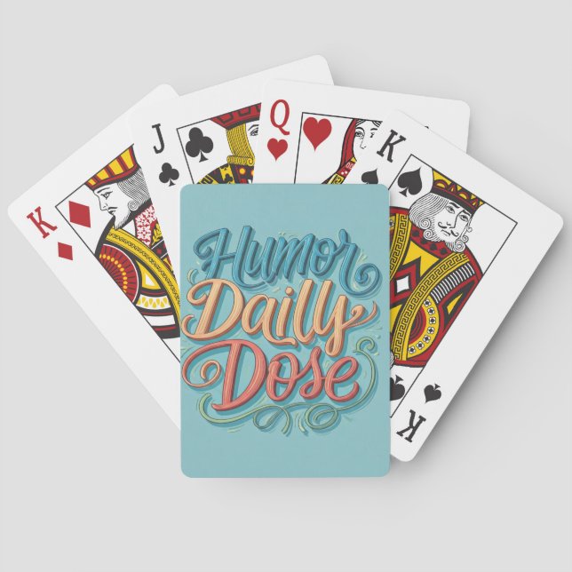 Humour Daily Dose  Playing Cards (Back)