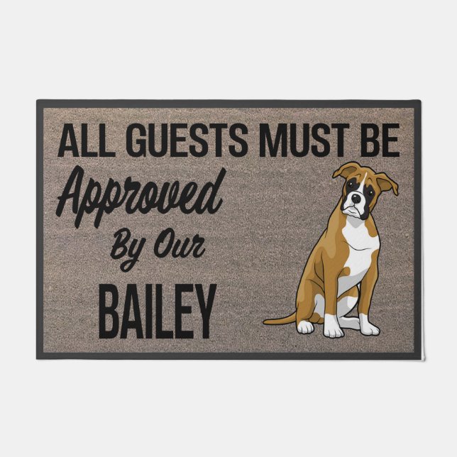 Humour Dog Quotes Mat, Animal Owner Lovely Gift Doormat (Front)