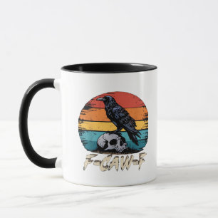 Humour F-Caw-F Gothic Funny Crow Essential Retro S Mug