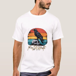 Humour F-Caw-F Gothic Funny Crow Essential Retro S T-Shirt