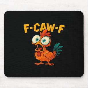 Humour Funny Crow F-Caw-F Gothic Mouse Pad