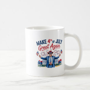Humour Funny Trump Make 4th Of July Great Again Me Coffee Mug