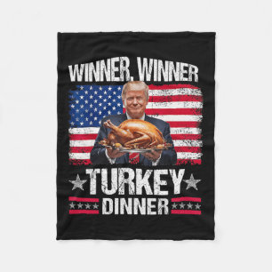 Humour Funny Trump Winner Fleece Blanket
