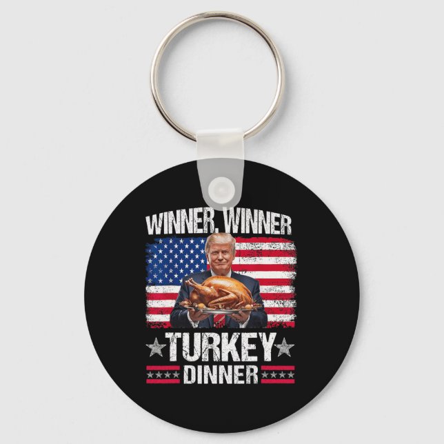 Humour Funny Trump Winner  Key Ring (Front)