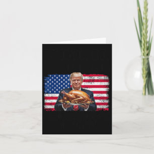 Humour Funny Trump Winner Winner Christmas Dinner Card