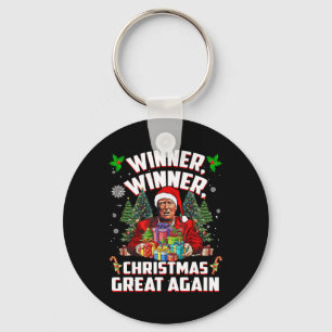 Humour Funny Trump Winner Winner Christmas Great A Key Ring