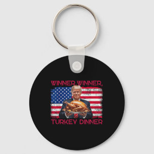 Humour Funny Trump Winner Winner Turkey Dinner Tha Key Ring