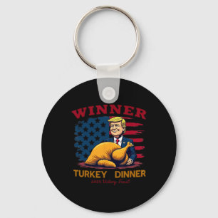 Humour Funny Trump Winner Winner Turkey Dinner Tha Key Ring