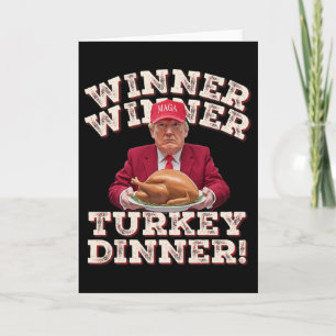 Humour Funny Winner Winner Turkey Dinner Thanksgiv Card