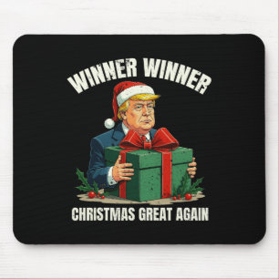 Humour Funny Xmas Trump Winner Winner Christmas Gr Mouse Pad