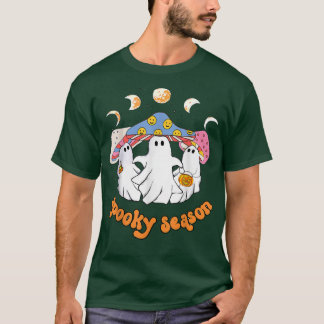 Humour Ghost Mushroom, Boo Mushroom Spooky Hallowe T-Shirt