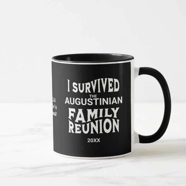 Humour I Survived Family Reunion Personalised Mug (Right)