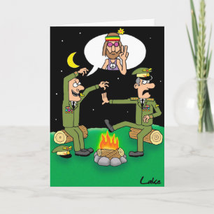 "Humour In Uniform" funny Miltary joke card. Card