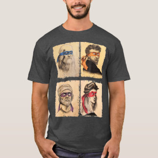 Humour Italian Artists  for Turtles Art Lovers T-Shirt