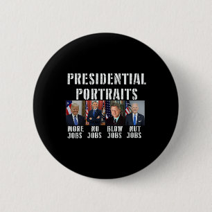 Humour Presidential Portraits Trump Obama Biden Cl 6 Cm Round Badge