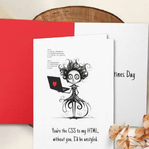 Humour Quote Computer Nerd Pun Funny Valentines Da Card