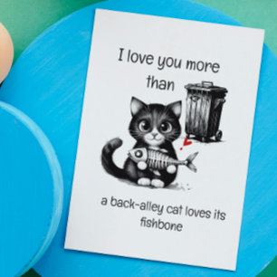 Humour Quote Flirting Cute Cat Funny Valentines Da Card