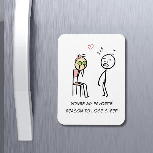 Humour Quote Stickman Facial Funny Valentines Day Magnet