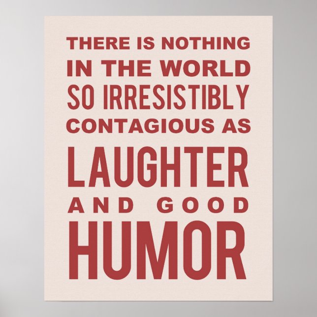 Humour Quote, Typography Poster (Front)