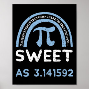 Humour Sweet As 3.141592 - Pi Day Sayings Poster
