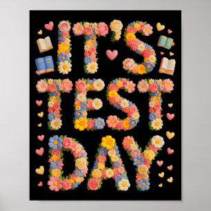 Humour test day bruh ela stem ready cottagecore poster