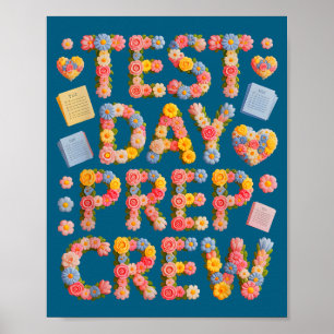 Humour test day prep crew everything is fine poster